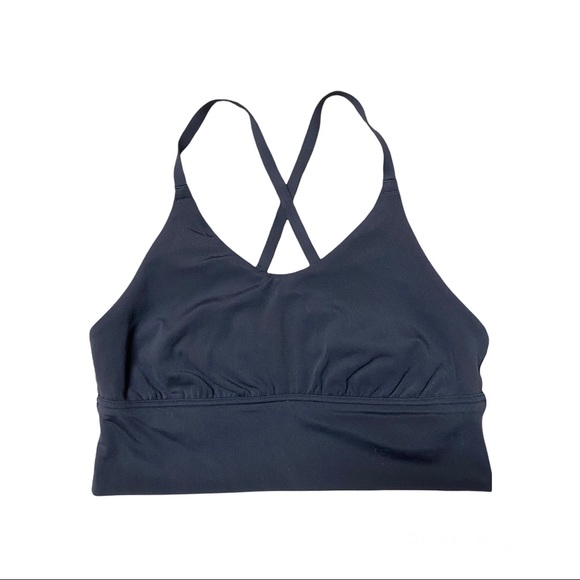 SOLD! OFFLINE By Aerie Real Me Strappy Back Sports Bra Blue Size S - Picture 3 of 7